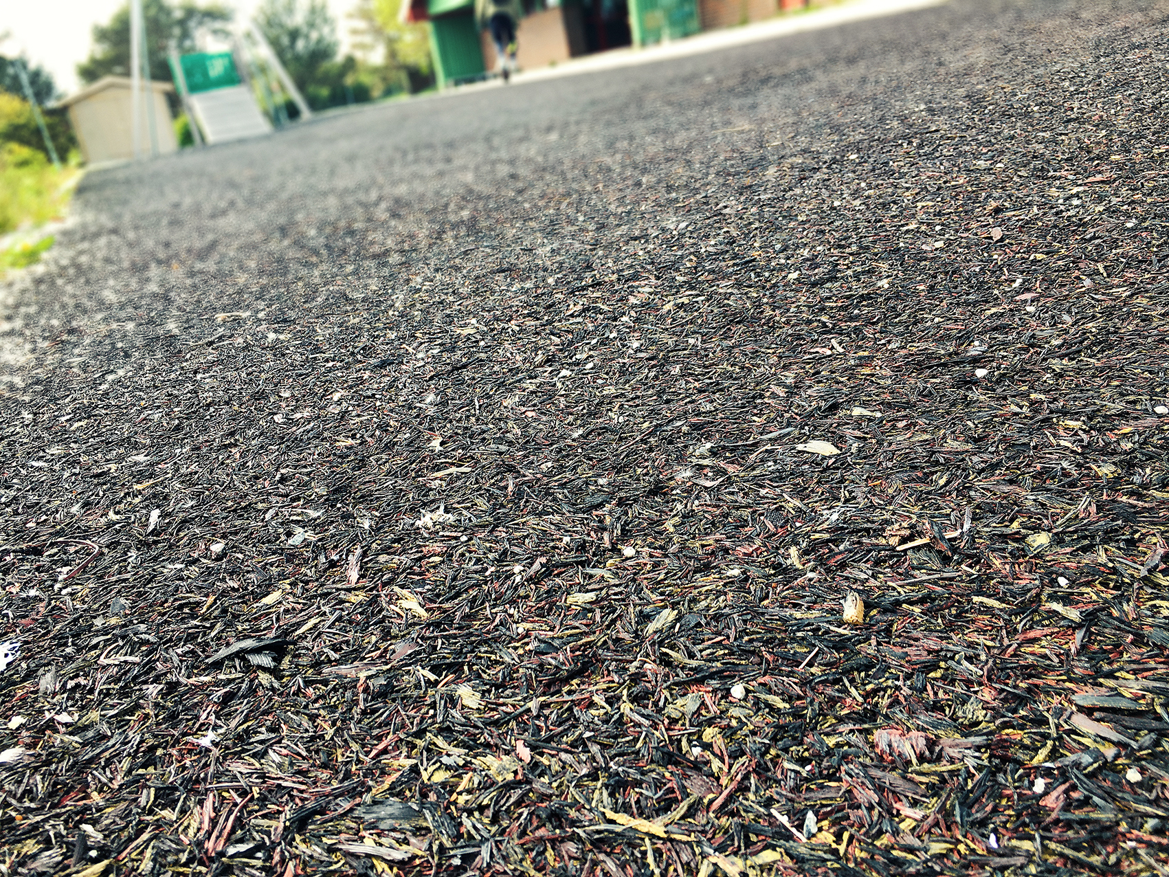 fallunderlag på lekeplass, kalles bjørnebark