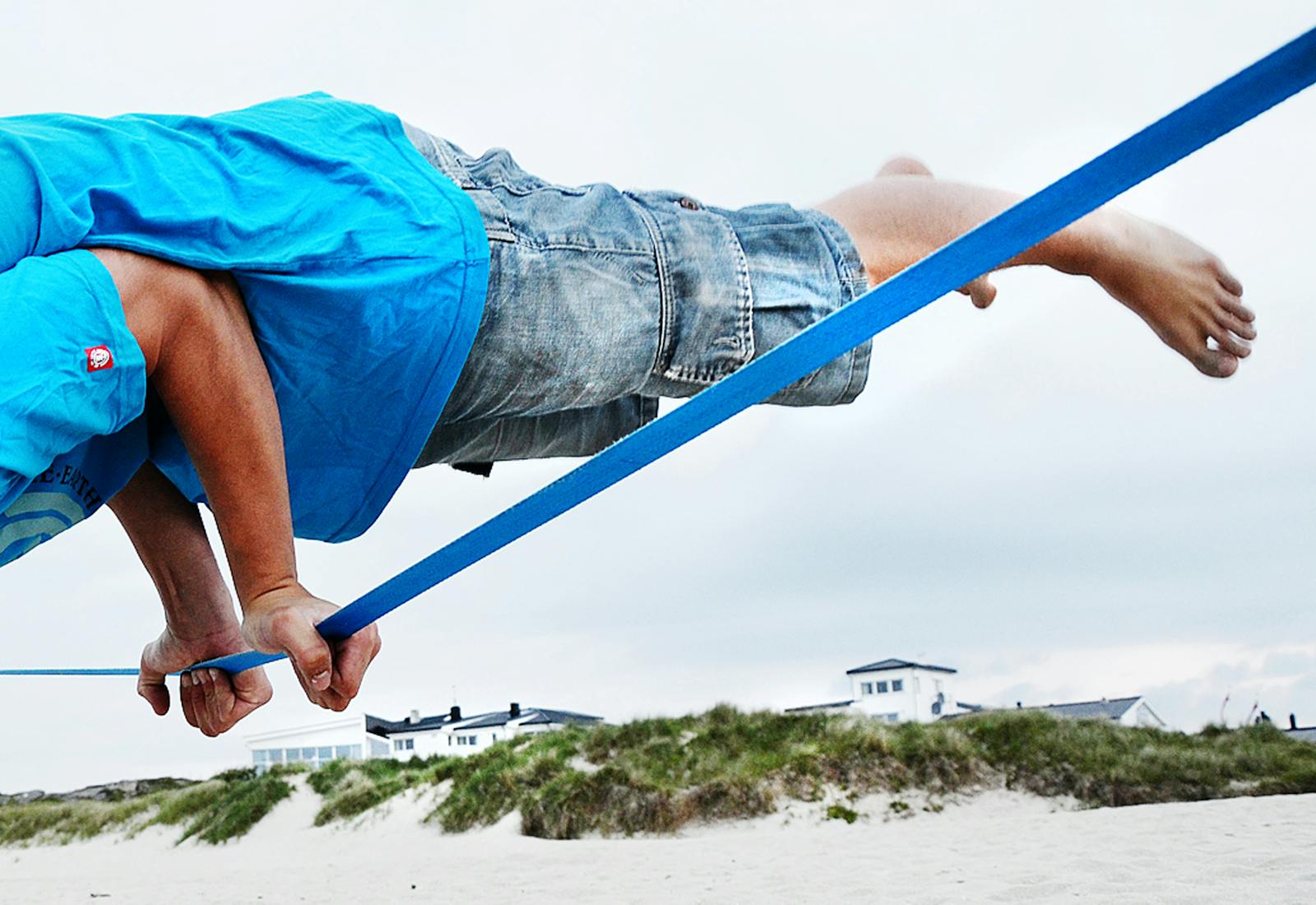The ultimate slackline rack for the playground or sports ground