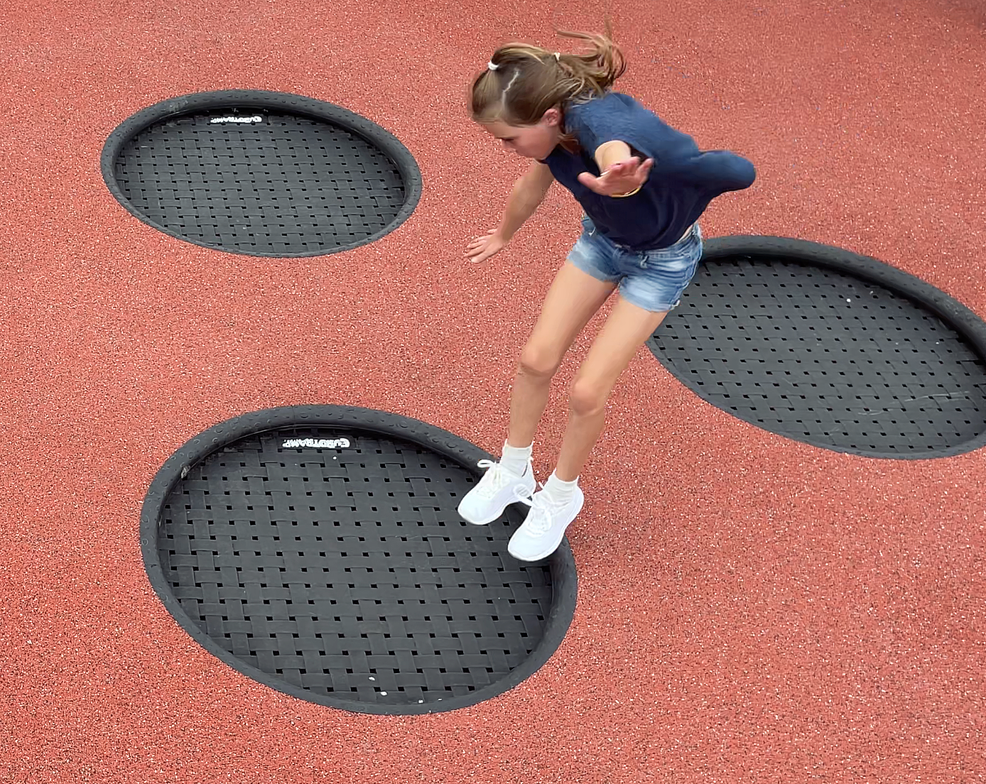 Eurotramp Kids Tramp Playground Loop™ in-ground trampoline