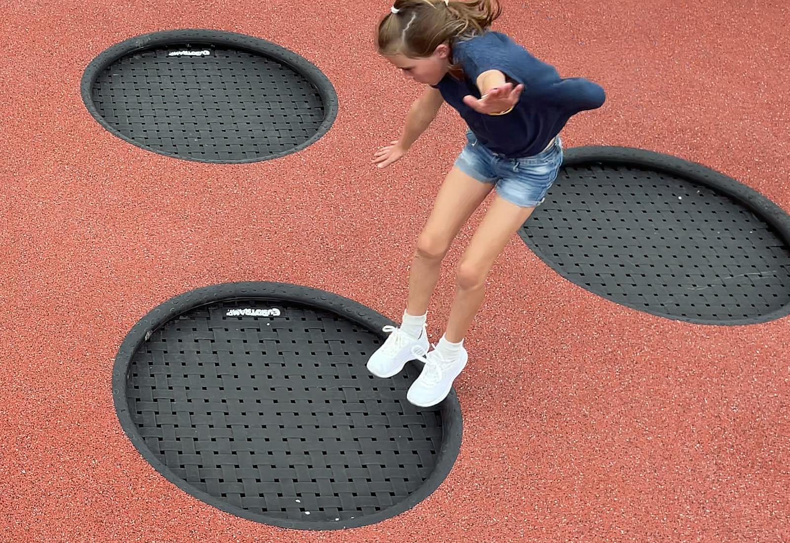 Eurotramp Kids Tramp Playground Loop™ in-ground trampoline